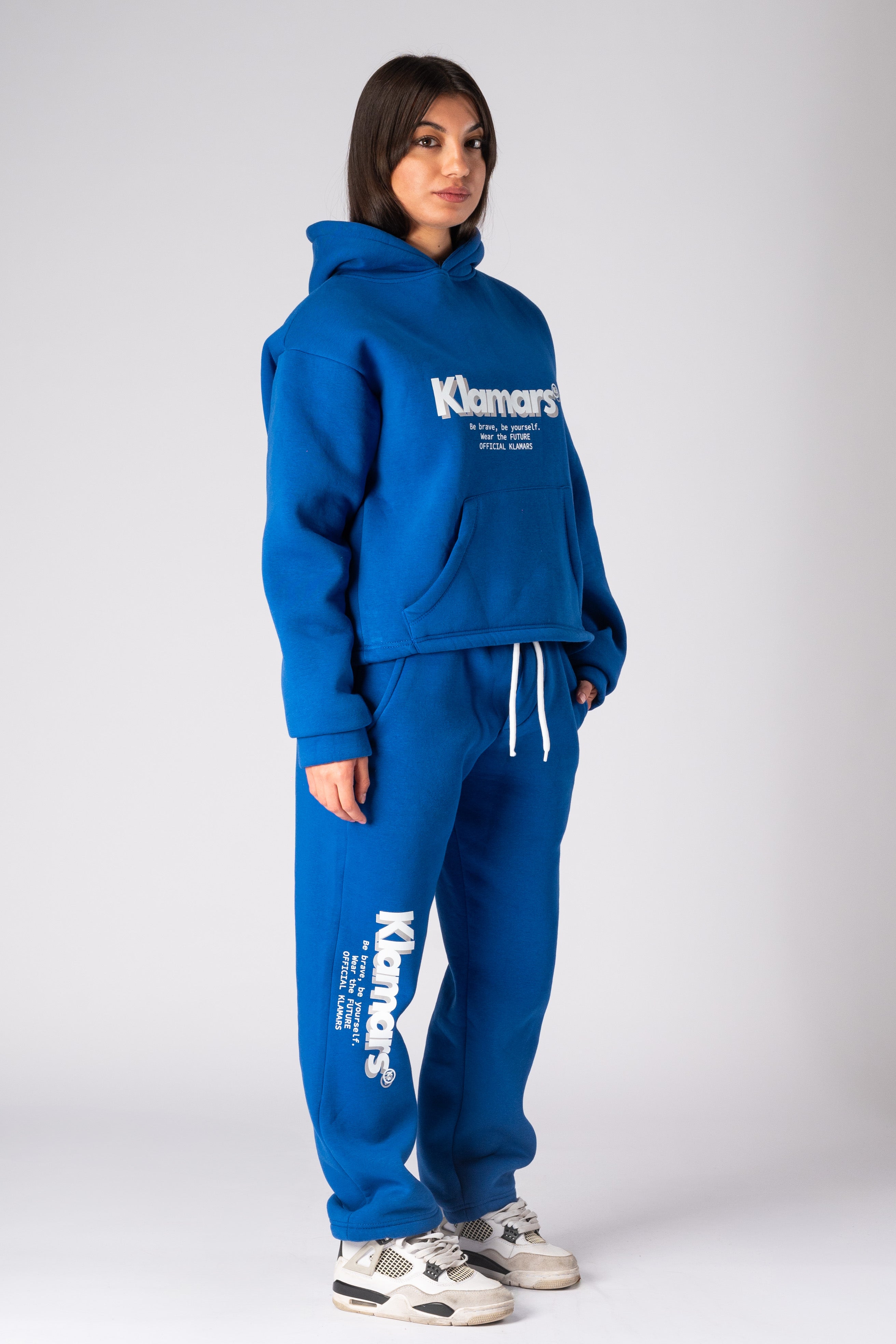 Felpa Crop Klamars "KS BLU"